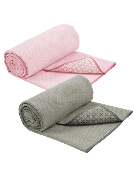 Toalla de Yoga S&T INC. Antideslizante 61x183 cm 2 Piezas Toalla de Yoga S&T INC. Antideslizante 61x183 cm 2 Piezas