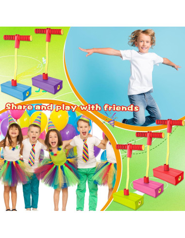 5 Piezas Palo de Salto Pogo Hoarost para Niños 20x9x6cm