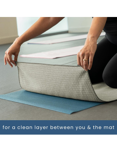 Toalla de Yoga S&T INC. Antideslizante 61x183 cm 2 Piezas