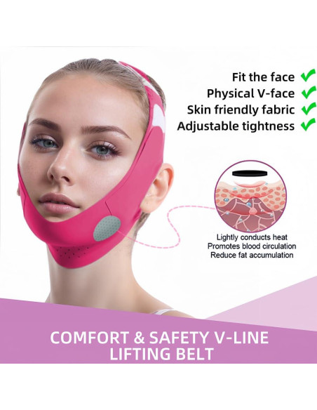 Máscara V-Line ROWMATE de Grafeno para Doble Papada - Pequeña Roja Máscara V-Line ROWMATE de Grafeno para Doble Papada - Pequeña Roja