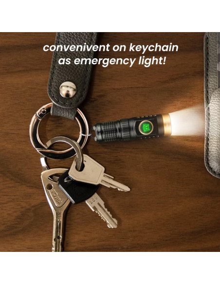 Linterna de Llavero Recargable Yemao 600 Lúmenes Mini EDC Linterna de Llavero Recargable Yemao 600 Lúmenes Mini EDC