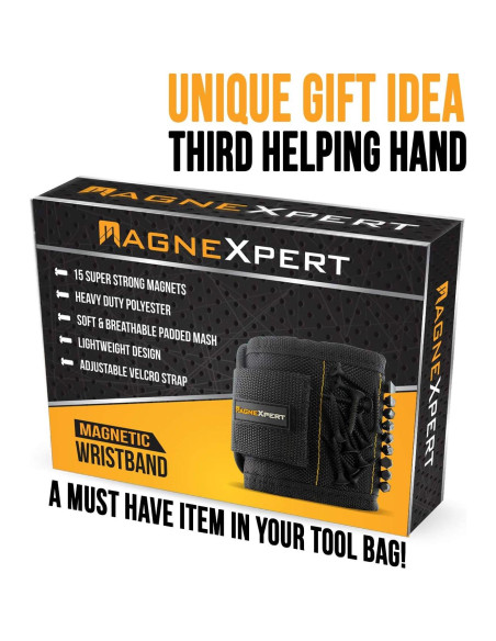 Pulsera Magnética Magnelex Magnexpert con 15 Imanes - Negra Pulsera Magnética Magnelex Magnexpert con 15 Imanes - Negra