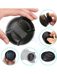 Cubierta de lente Nikon AF-S DX 55-300mm + sujetador + paño 2