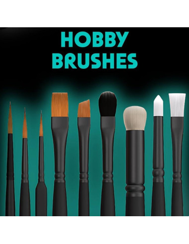 Pinceles Vallejo Serie Detalle 4/0, 3/0, 2/0 - Cerda Sintética