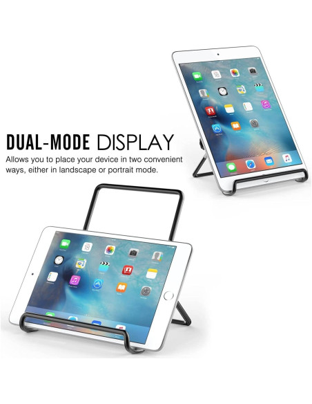 Soporte Plegable Ajustable JTRF para Tablet 9-12.9" Negro Soporte Plegable Ajustable JTRF para Tablet 9-12.9" Negro