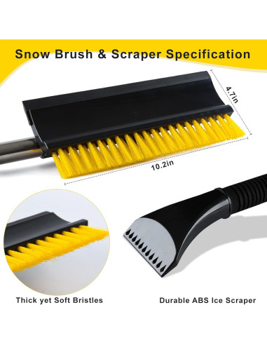 Cepillo de Nieve 2 en 1 Homilifibra NC-XC-BY Extensible 106-135cm