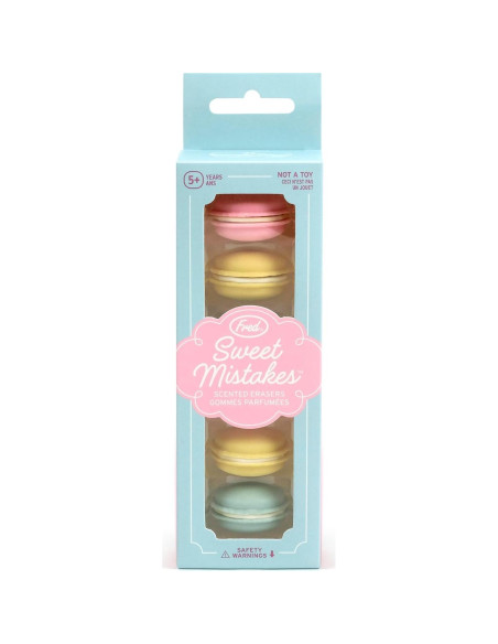 Set de 6 Borradores Aromatizados Macaron Fred - Dulces Errores Set de 6 Borradores Aromatizados Macaron Fred - Dulces Errores