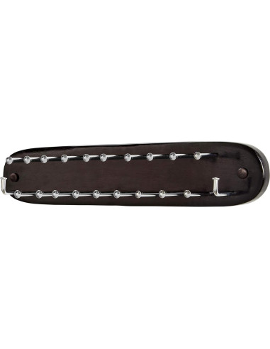 Organizador de Corbatas Richards Homewares Madera Nogal 21 Ganchos