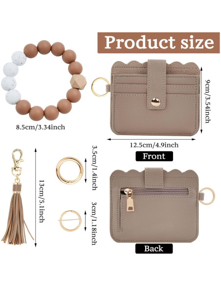 Cartera de Muñeca RFID para Mujeres Lostars Caqui Cartera de Muñeca RFID para Mujeres Lostars Caqui