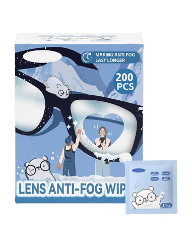 200 Toallitas Antivaho para Gafas i-SPER, Limpieza Efectiva