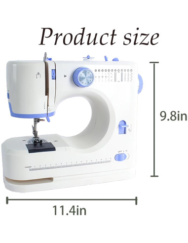 Máquina de Coser Portátil 12 Puntadas 725 con Kit Accesorios