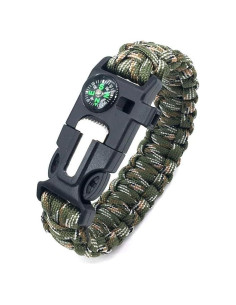 Pulsera de Paracord Sportmusies 23cm Supervivencia Camping