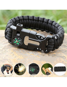 Pulsera de Paracord Sportmusies 23cm Supervivencia Camping 2