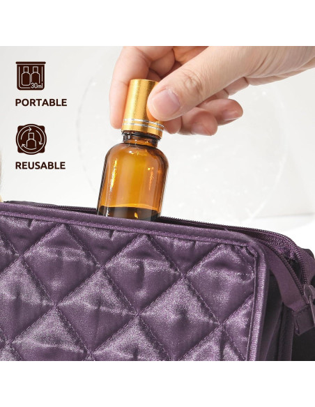 Paquete de 4 botellas de vidrio ámbar 30ml con rodillo Bofessor Paquete de 4 botellas de vidrio ámbar 30ml con rodillo Bofessor