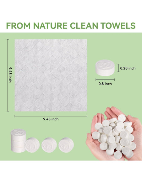 Toallitas Comprimidas LEKOCH 100 PCS - Algodón de Bambú Ecológico Toallitas Comprimidas LEKOCH 100 PCS - Algodón de Bambú Ecológico