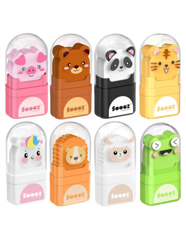 Paquete de 8 Gomas de Borrar Sooez con Rodillo de Limpieza