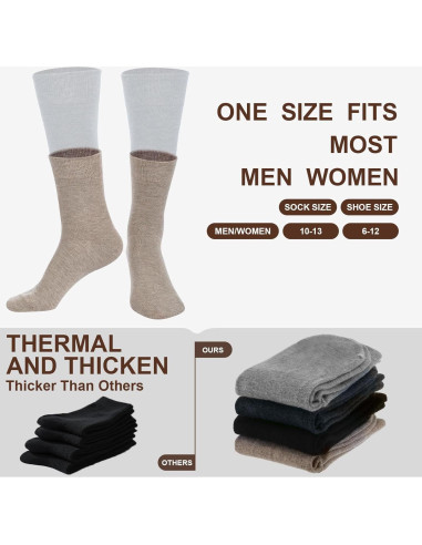 4 Pares Calcetines de Lana Merino Ligeros para Senderismo