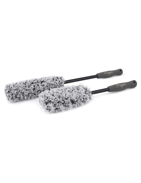Kit de Cepillos de Rueda Microfibra PROPER DETAILING CO. - 2 Piezas Kit de Cepillos de Rueda Microfibra PROPER DETAILING CO. - 2 Piezas