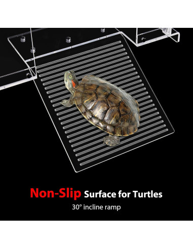 Plataforma de Sol para Tortugas REPTITRIP ATB21 - Antideslizante 25-33 cm