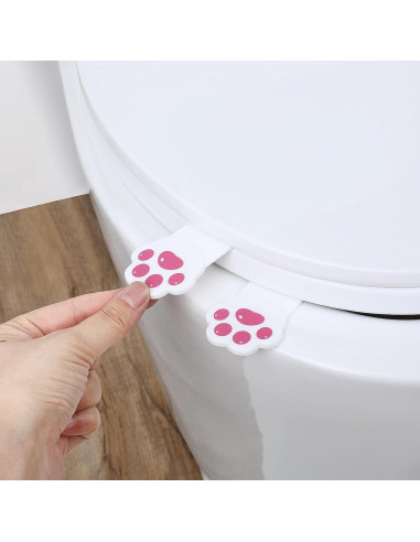 Elevador de Tapa de Inodoro Qulkws 2 Pcs Blanco Plástico