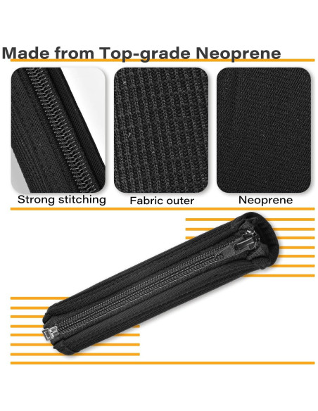 Funda de Manija de Puerta de Granero Aucuqu - Neopreno Negro Funda de Manija de Puerta de Granero Aucuqu - Neopreno Negro