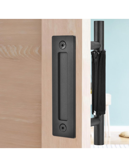 Funda de Manija de Puerta de Granero Aucuqu - Neopreno Negro Funda de Manija de Puerta de Granero Aucuqu - Neopreno Negro