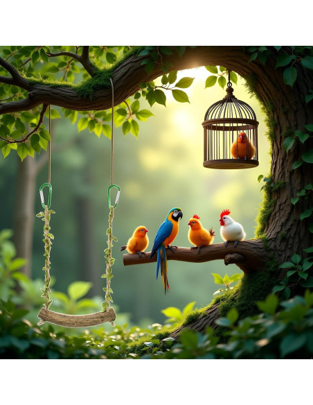 Percha de Juguete para Aves WaigN Swing 2.5cm - Entrenamiento Percha de Juguete para Aves WaigN Swing 2.5cm - Entrenamiento