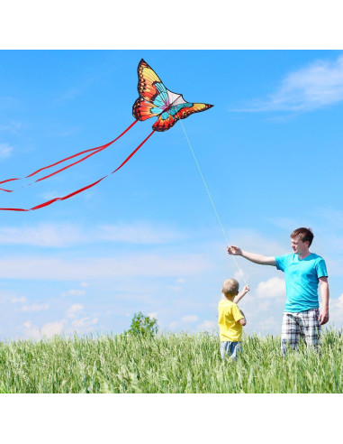 Cometa Mariposa Xida Arcoíris 140.97x72.14 cm para Niños