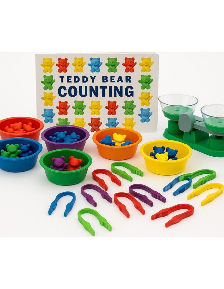 Juego de Matemáticas Tempranas Constructive Playthings - 96 Ositos Juego de Matemáticas Tempranas Constructive Playthings - 96 Ositos