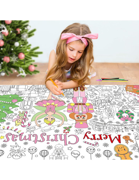 Póster para Colorear Gigante Selorin Bailarina Cascanueces 139x75cm Póster para Colorear Gigante Selorin Bailarina Cascanueces 139x75cm