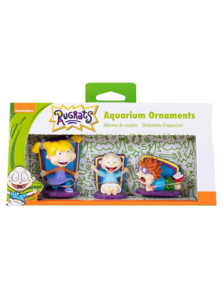 Decoración para Acuario Rugrats Penn-Plax 3 Piezas Tommy Chuckie Angelica Decoración para Acuario Rugrats Penn-Plax 3 Piezas Tommy Chuckie Angelica