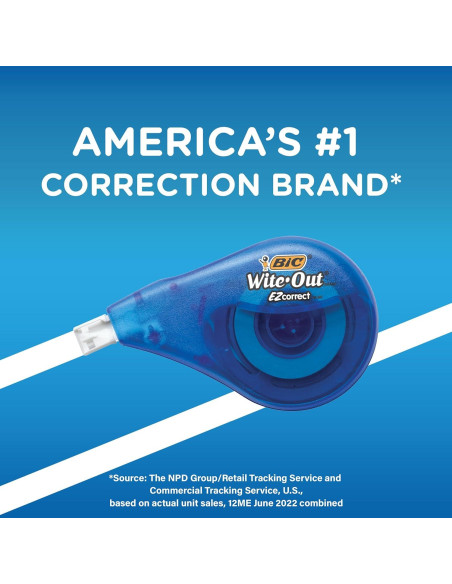 Cinta Correctora BIC Wite-Out EZ Correct 10 Cintas Blancas Cinta Correctora BIC Wite-Out EZ Correct 10 Cintas Blancas