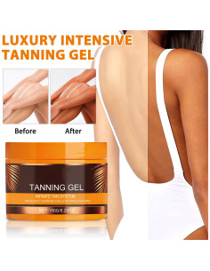 Gel Bronceador Intensivo AUJ 150g Acelerador Natural para Sol 2