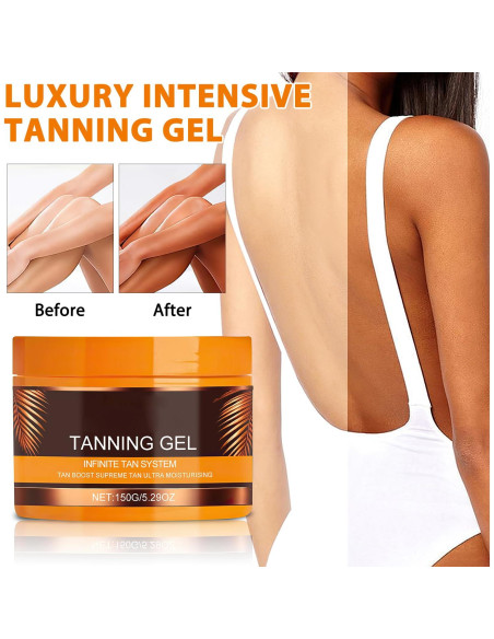 Gel Bronceador Intensivo AUJ 150g Acelerador Natural para Sol Gel Bronceador Intensivo AUJ 150g Acelerador Natural para Sol