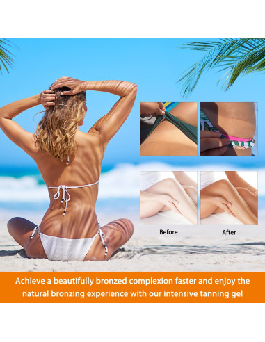 Gel Bronceador Intensivo AUJ 150g Acelerador Natural para Sol