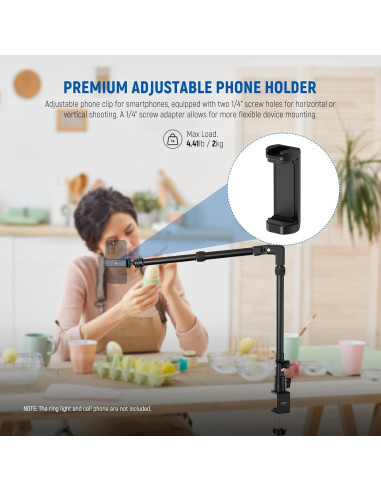 Soporte de Escritorio para Cámara NEEWER DS023 115cm Ajustable