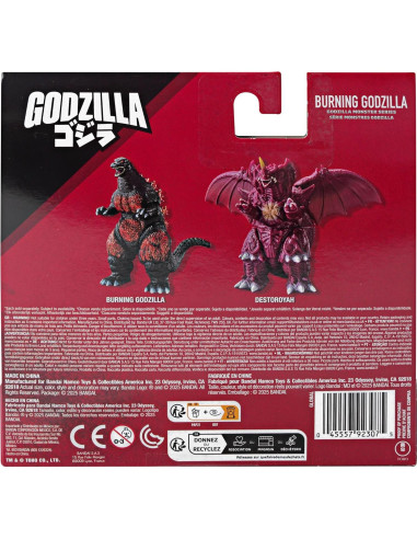 Figura de Vinilo Blando Godzilla Ardiente Bandai Namco 12.7cm