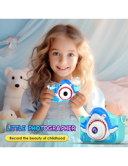 Cámara Digital para Niños Qemixly XL 48MP Azul con Funda Cámara Digital para Niños Qemixly XL 48MP Azul con Funda