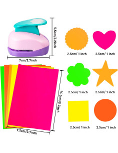 Troqueles de Papel CHENGU 16 Pcs para Manualidades DIY 2.54 cm 2