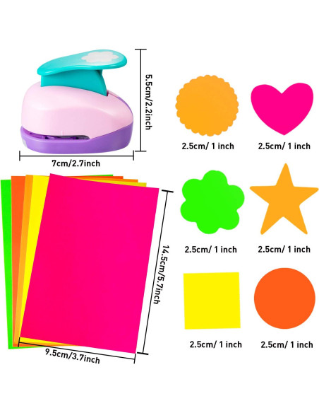 Troqueles de Papel CHENGU 16 Pcs para Manualidades DIY 2.54 cm Troqueles de Papel CHENGU 16 Pcs para Manualidades DIY 2.54 cm