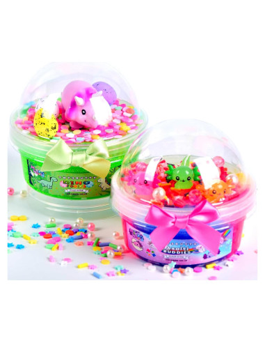 Kit de Slime FINOCLAY Axolotl y Dinosaurio 240ml