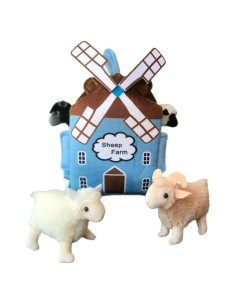 Molino de Viento Oveja Granja Juguete de Peluche Adore 30 cm