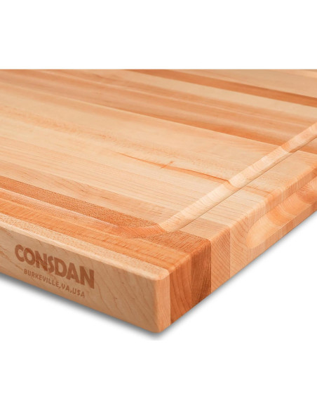 Tabla de Cortar de Madera de Arce Duro CONSDAN 40.6x30.5cm Tabla de Cortar de Madera de Arce Duro CONSDAN 40.6x30.5cm