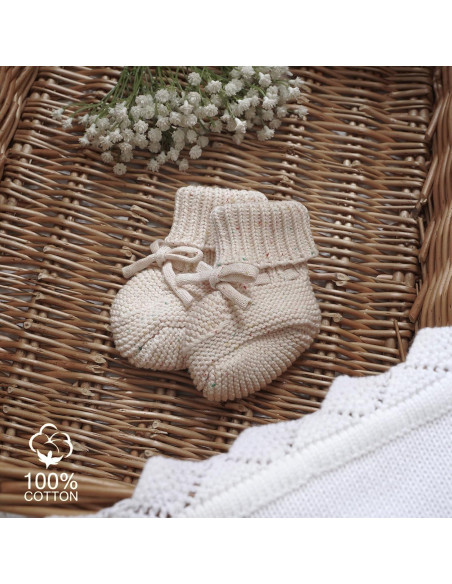 Botines Antideslizantes para Bebé LAWKUL 0-3 Meses Beige Botines Antideslizantes para Bebé LAWKUL 0-3 Meses Beige