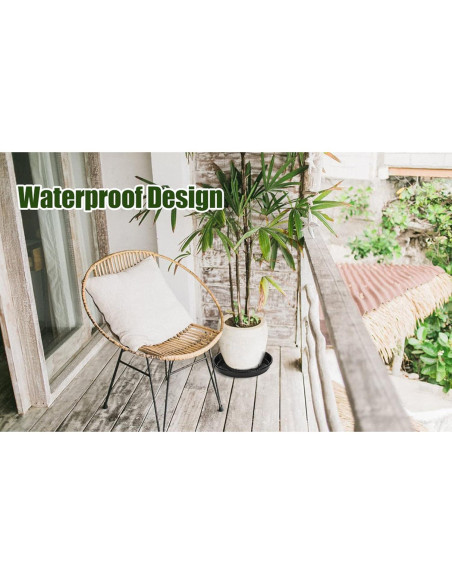 Plato de Planta Negro GRESPRI 35.56 cm 5 Paquetes Plato de Planta Negro GRESPRI 35.56 cm 5 Paquetes