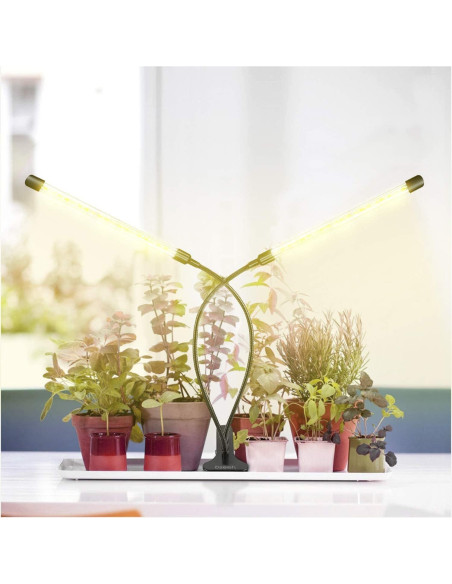 Luz de Crecimiento LED Bseah 10W Espectro Completo 2 Tubos Luz de Crecimiento LED Bseah 10W Espectro Completo 2 Tubos