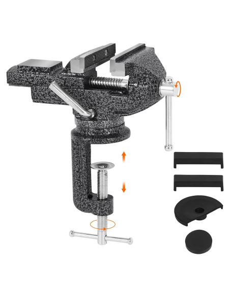 Prensa Universal GOXAWEE 80 mm con Base Giratoria 360 Prensa Universal GOXAWEE 80 mm con Base Giratoria 360
