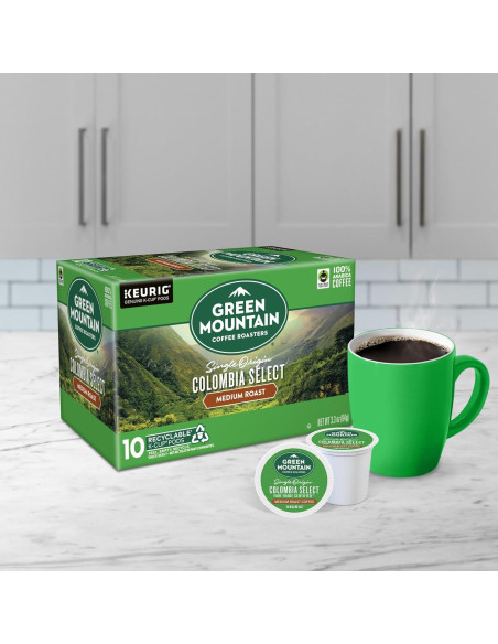 Café Verde Montaña Tostadores Colombia Select K-Cup 60 Unidades Café Verde Montaña Tostadores Colombia Select K-Cup 60 Unidades