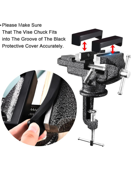 Prensa Universal GOXAWEE 80 mm con Base Giratoria 360 Prensa Universal GOXAWEE 80 mm con Base Giratoria 360