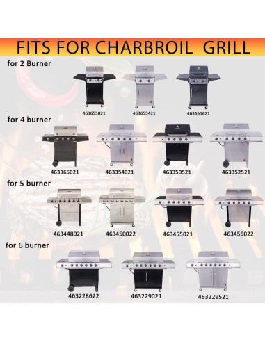 Repuestos para Parrilla Charbroil Performance 2 Quemadores